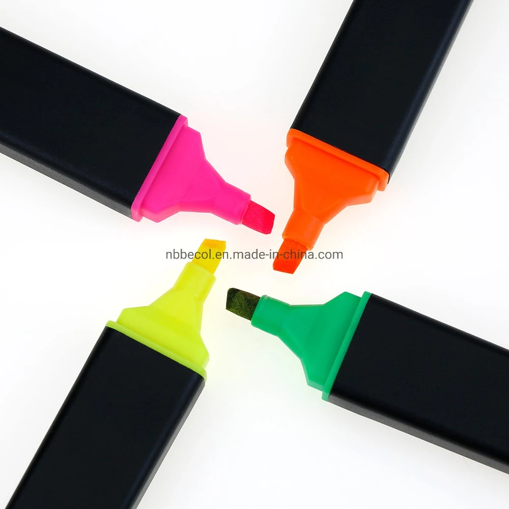 Multi Color Non Toxic Ink Highlighter Text Marker with Custom Logo