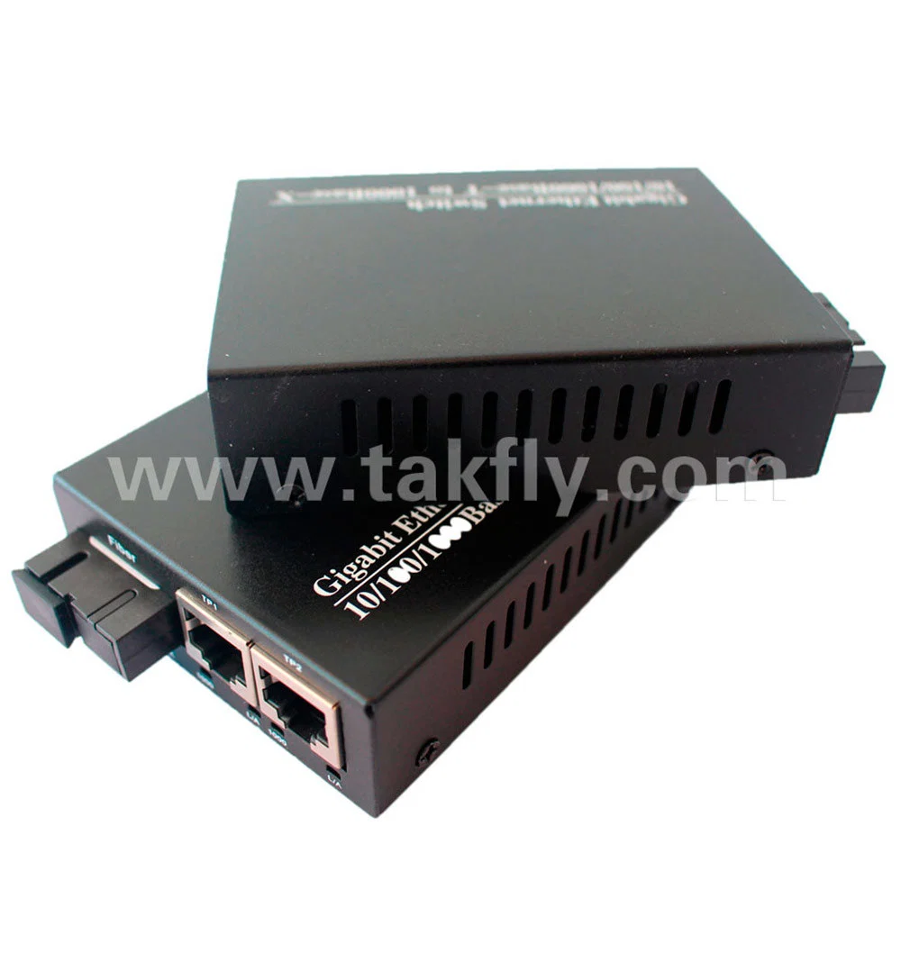 10/100/1000m 2 portas base-T para 100 base-X Managed Media Converter