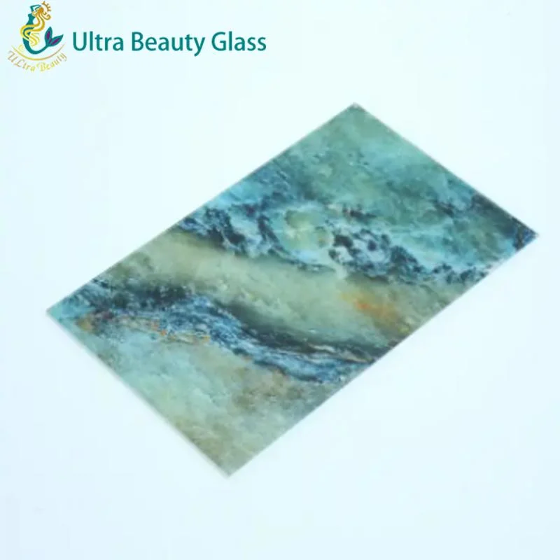 Custom Design Color Painted Digital Printed Ceramic Tempered Glass for Sale