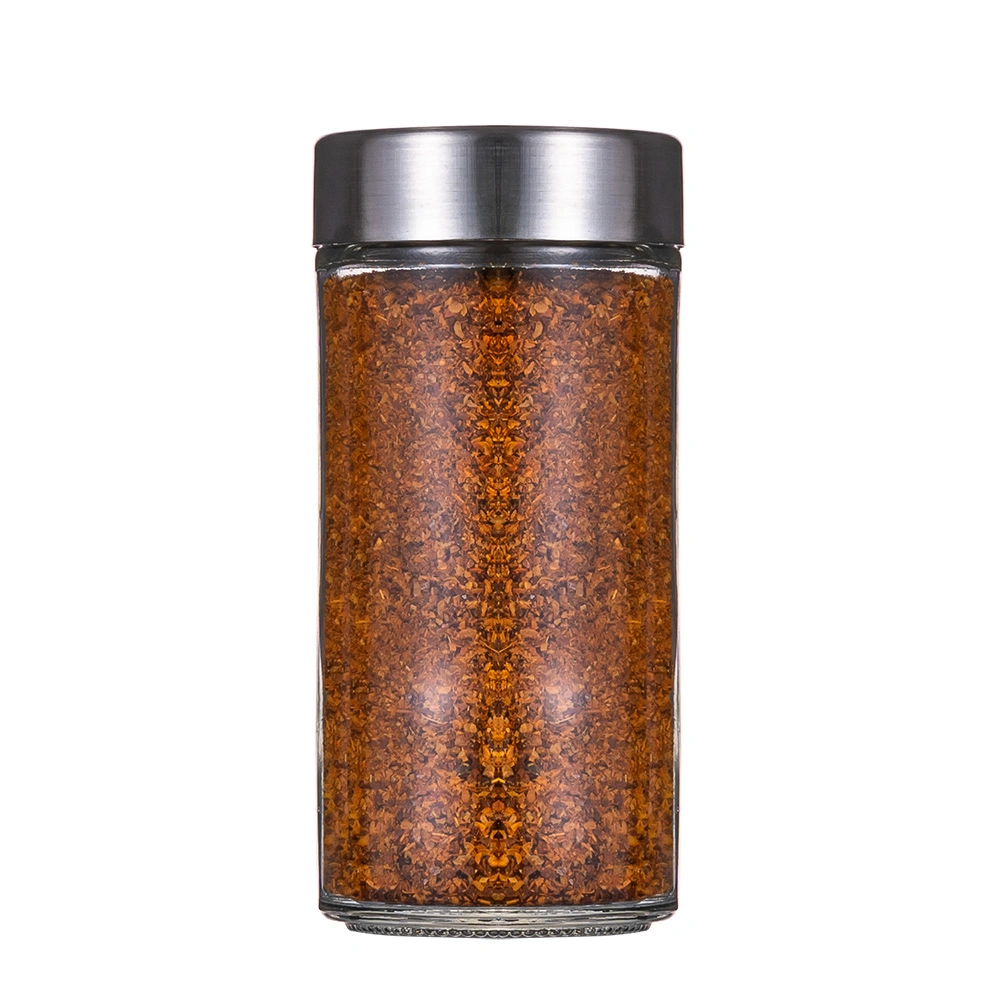 Royaltop Kitchen Cheap Mini Glass Clear Spice Bottle Stainless Steel Lid Spice Seasoning Shaker Jar