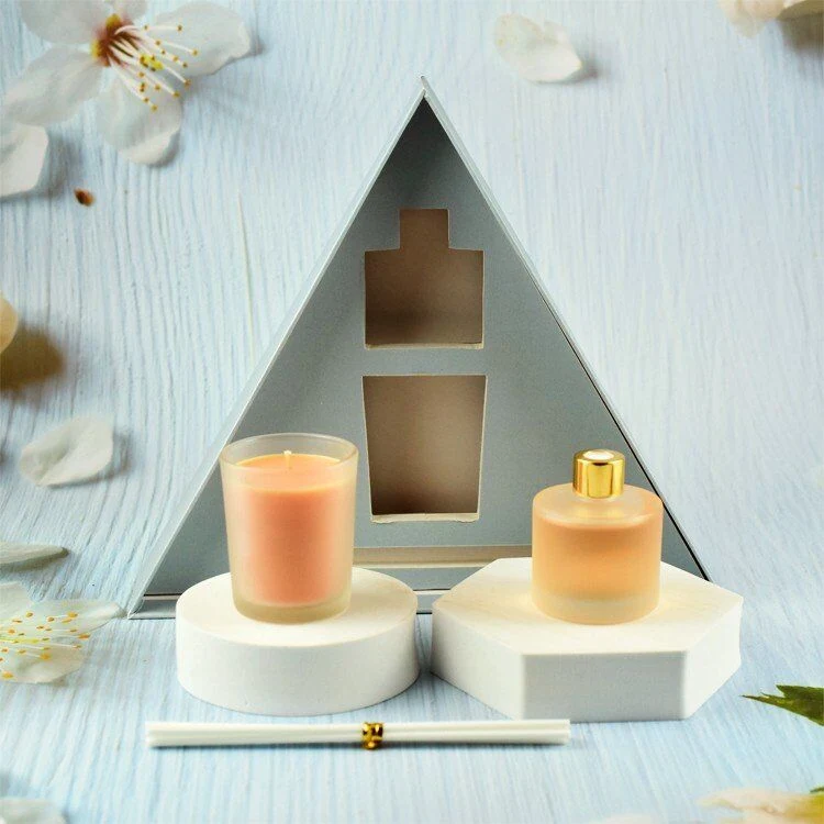 Scented Candle Gift Set Luxury Reed Diffuser and Candle Set