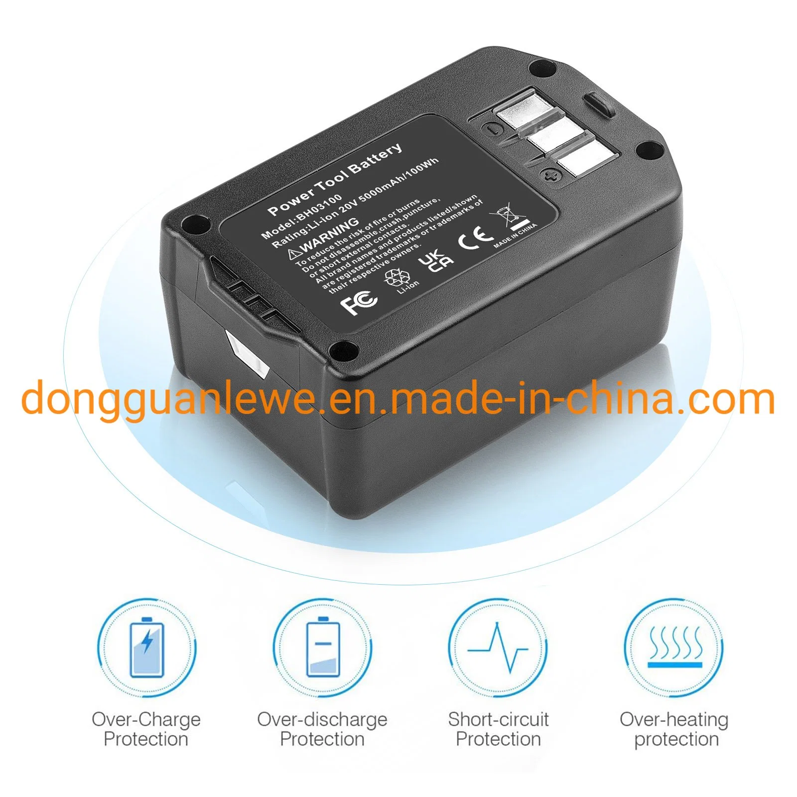 Wholesale/Supplier 20V 5000mAh Bh03100 Replacement Vacuum Cleaner Battery for Hoover Bh03100 Bh03120 Bh03200 Bh04000 12414123