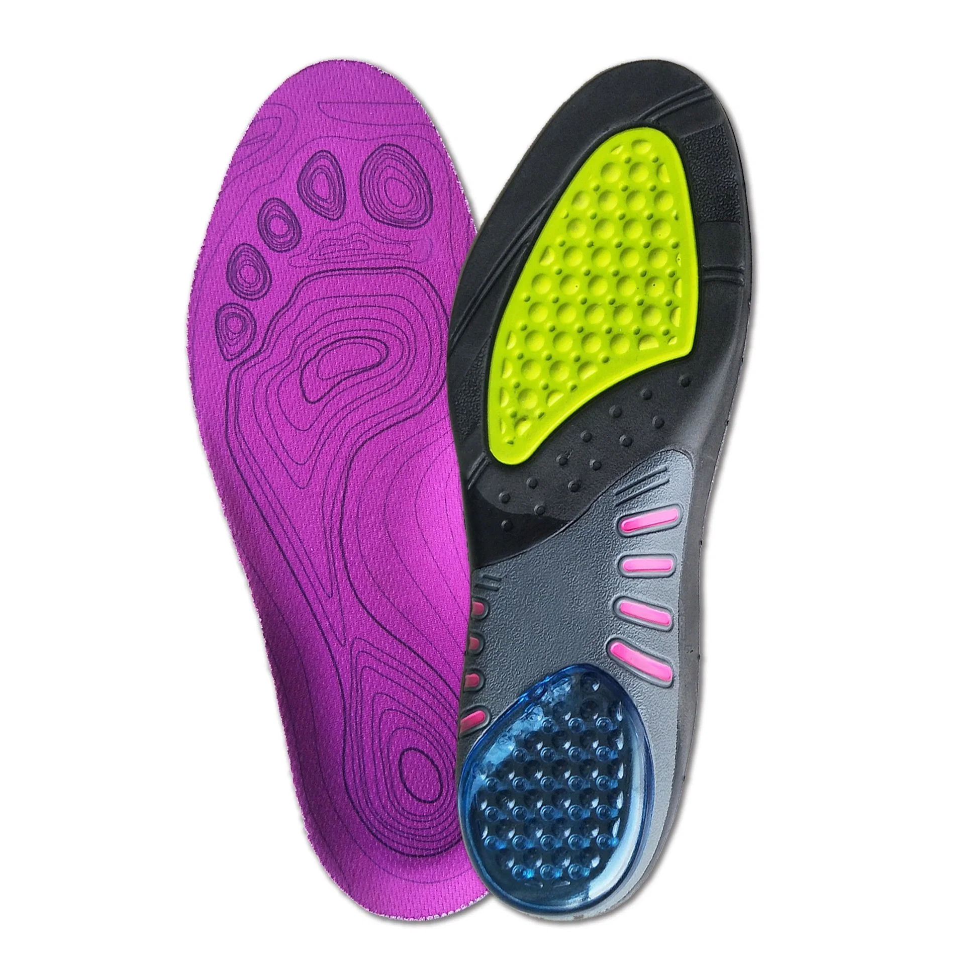 Height Increase Fabric Latex Gel Oil Cushion Sports Insole