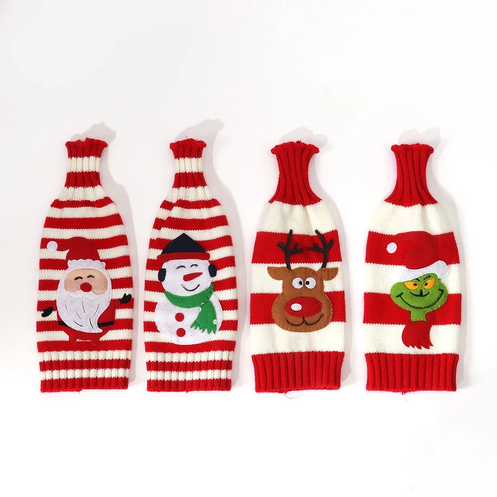 High quality/High cost performance  Hot Sale Christmas Party Favorite Christmas Wine Cover Decoration