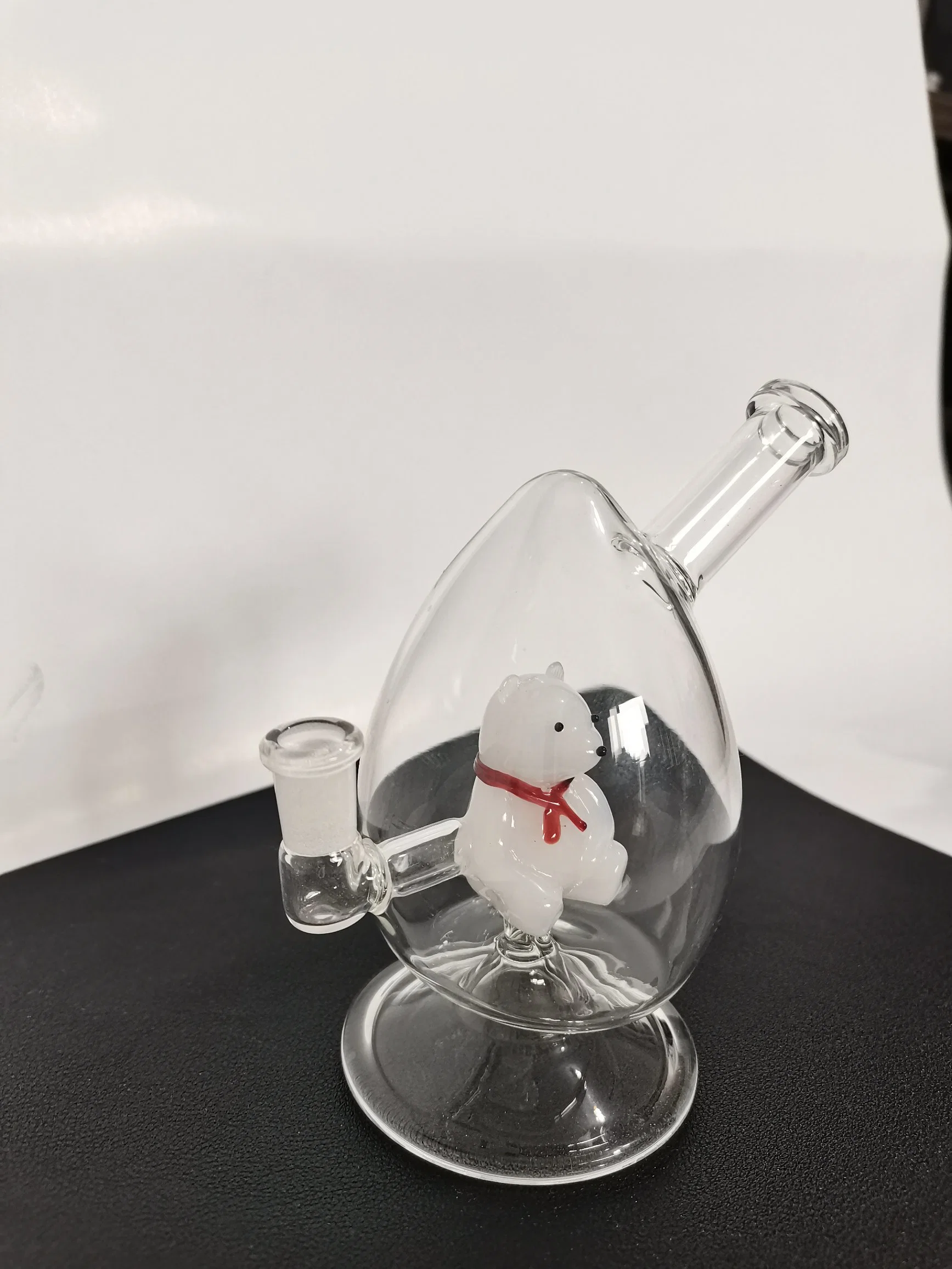 Mayorista/Proveedor de fábrica de osos en 3D de la transparencia del tubo de agua de cristal para fumar