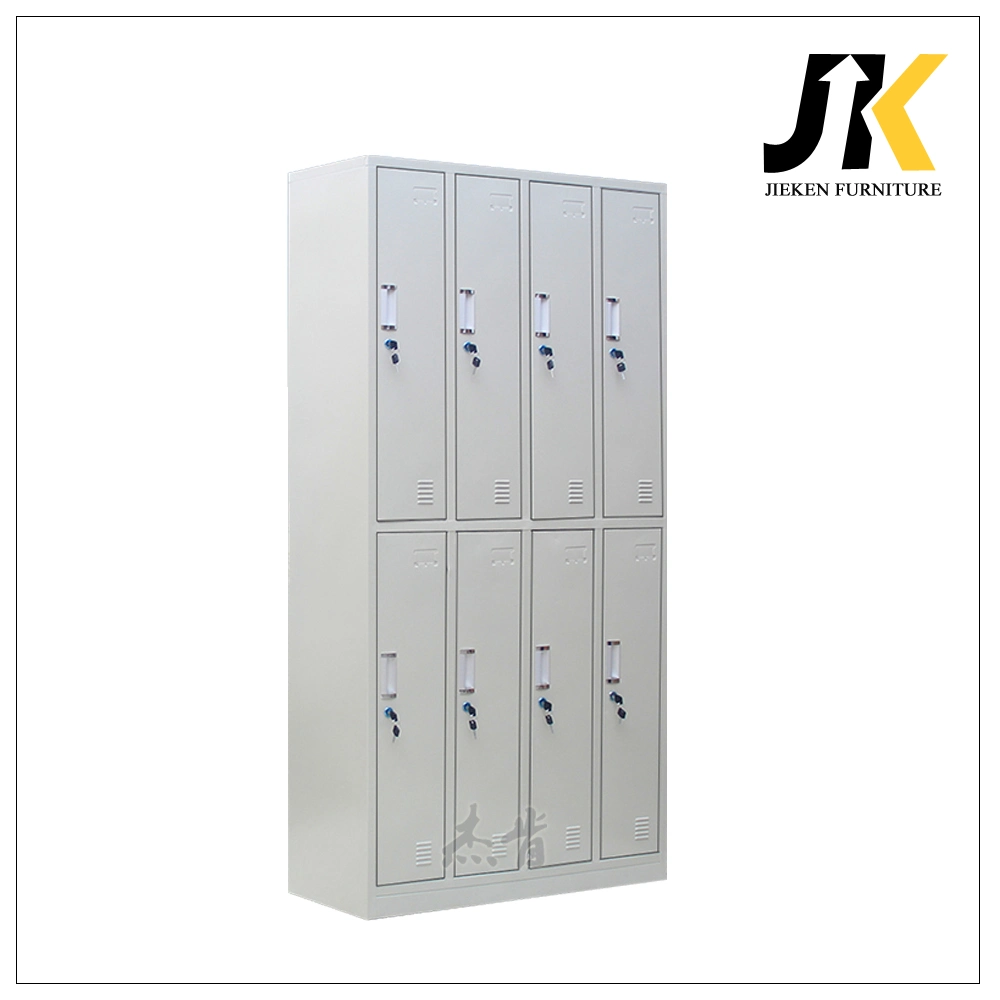 Vertical Home/Gym Use Locker 8 Door Wardrobe Steel Clothes Locker Storage