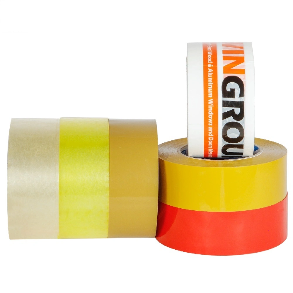 Резиновый клей и обеспечивают печать дизайн печати коричневой упаковочной ленты