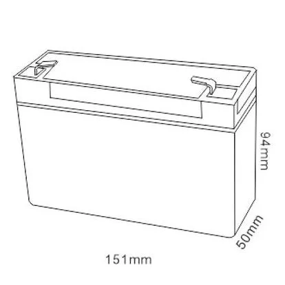 Tcs 6V 10ah 20hr Batterie de stockage au plomb-acide AGM rechargeable solaire Prix pour balance électronique.