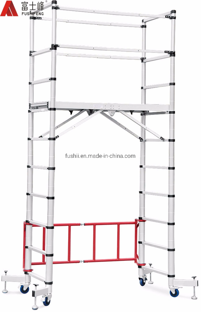 Aluminum Combination Telescopic Folding Scaffold Ladder