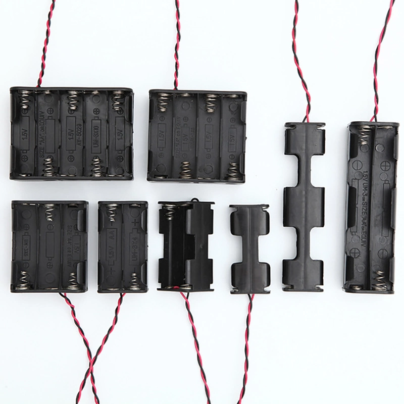 4 AA Battery Holder with Wire Leads AA Cell Battery Box