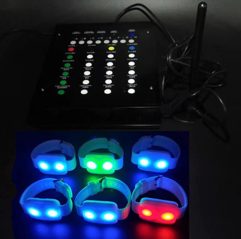 Concert, Party Bar Useddmx Connect LED Bracelet Remote Control LED Wristband