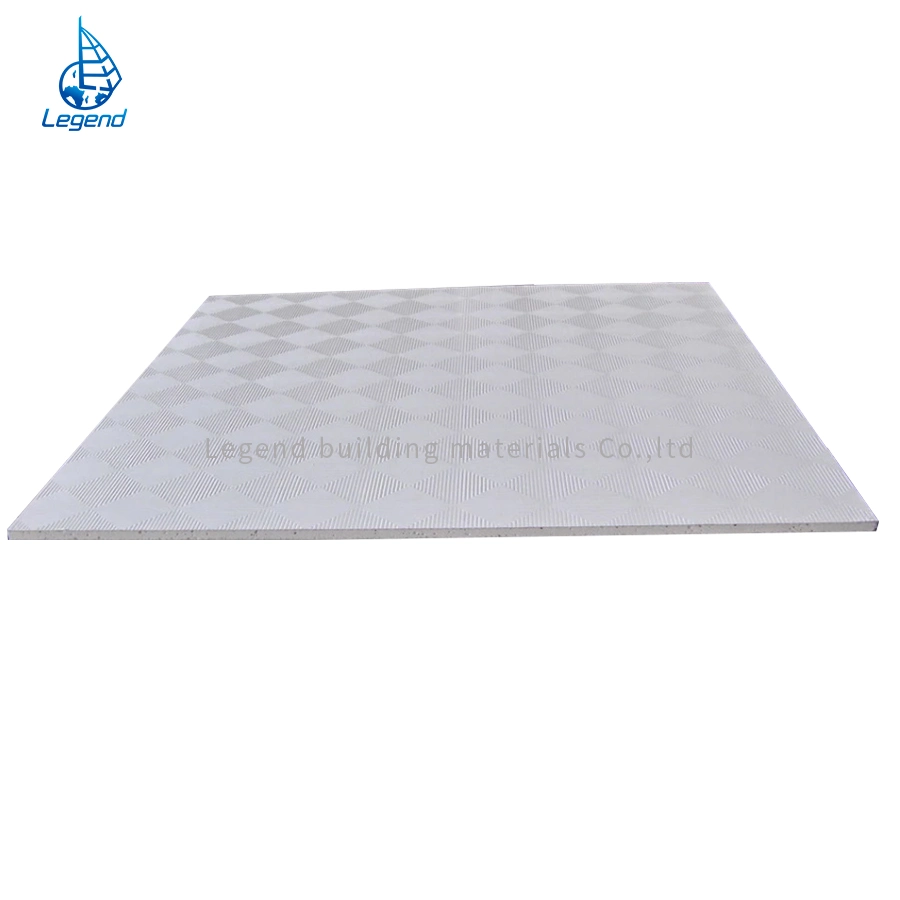 Light Weight Cinemas Hotel Decoration Gypsum Ceiling Tile Waterproof PVC Laminated