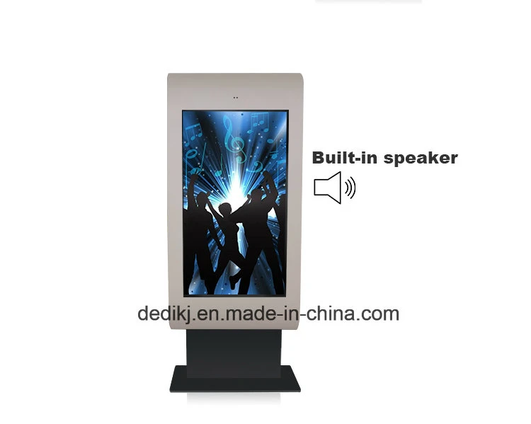 Dedi Outdoor 65 Inch Floor Standing Digital Signage Vertical Display TV with Advertising Items