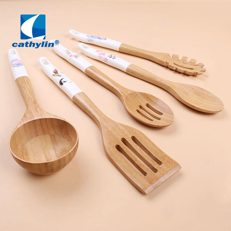 High quality/High cost performance  Customized Eco-Friendly Wooden Cooking Tool Sets Kitchenware