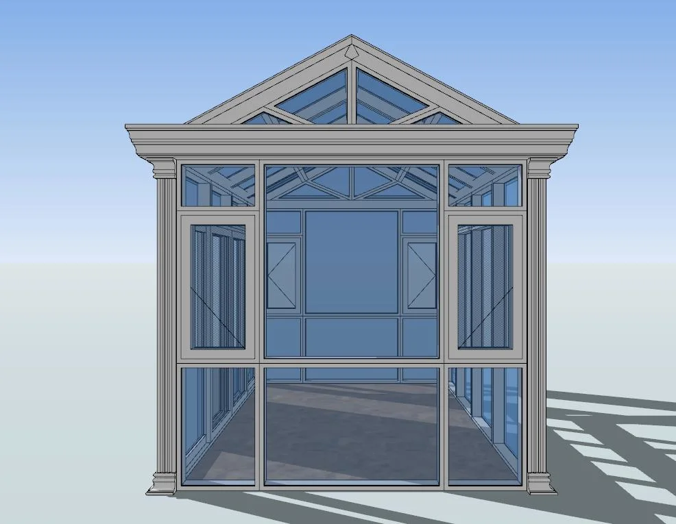 Sunroom de aluminio/aluminio (sala Sunshine) Y Jardín de Invierno y Casa del Sol (TS-613)