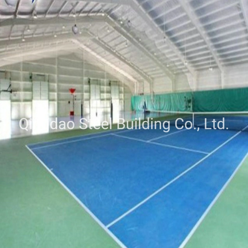 Low Cost Steel Truss Prefabricated Steel Structure Building for Indoor Sports Hall, Football Stadium, Badminton Tennis Court Basketball Gym