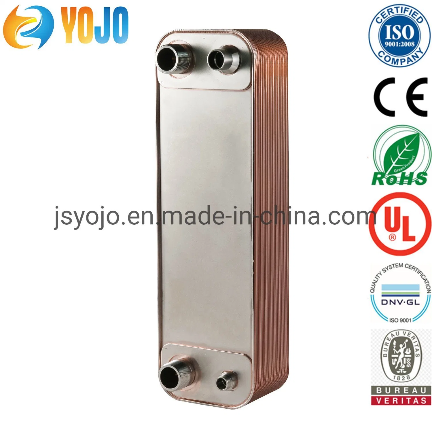 Yojo ZL95fb intercambiador de calor de placas soldadas HAVC agua Alimentos aceite