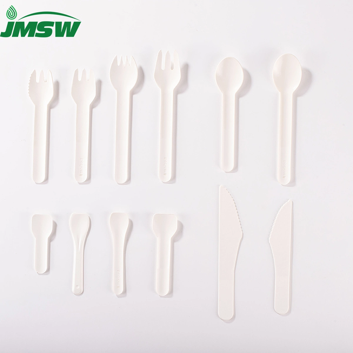 50 Disposable Paper Cutlery Individually Wrapped Set of Fork Knife Spoon and Napkin