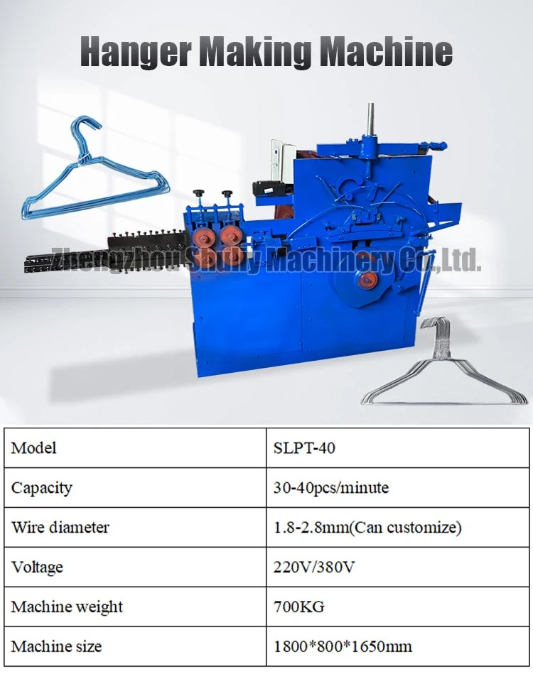 Forme différente de l'acier sur le fil de fer Hanger Making Machine