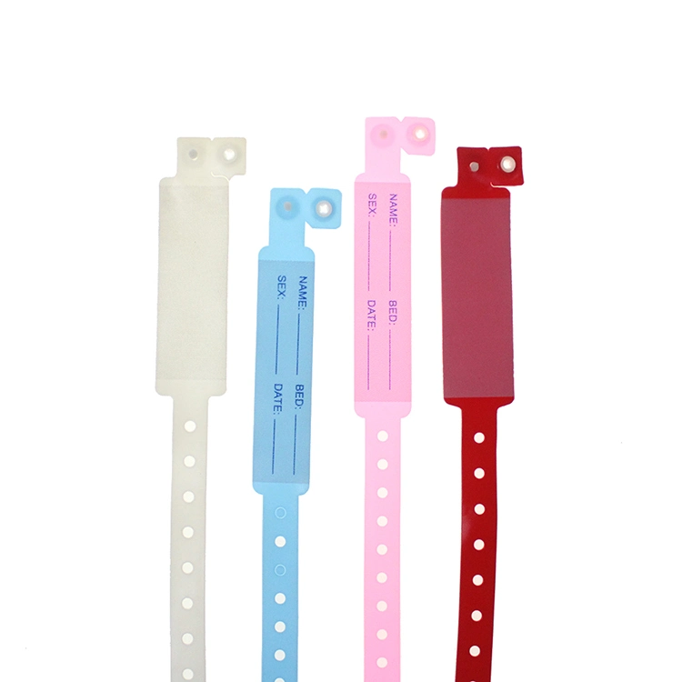 Adult, Child ID Bands Medical Grade PVC Material Plastic for Hospital Use