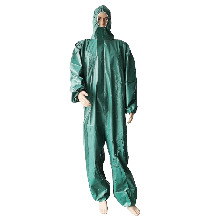 Electronic Assembly and Insulation Laying Green Disposable Non Woven Microporous Waterproof Protective Equipment Safety Clothes Clother Body Suits