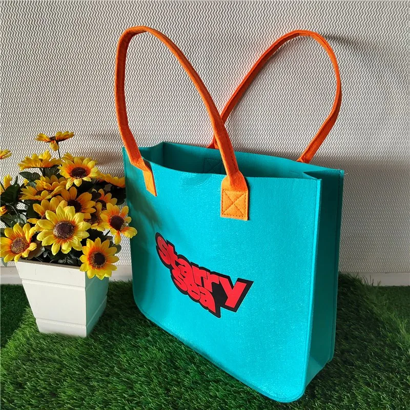 Hot Selling Felt Tote Bag Customized Logo/Size/ Felt Handles for Office Big Volume