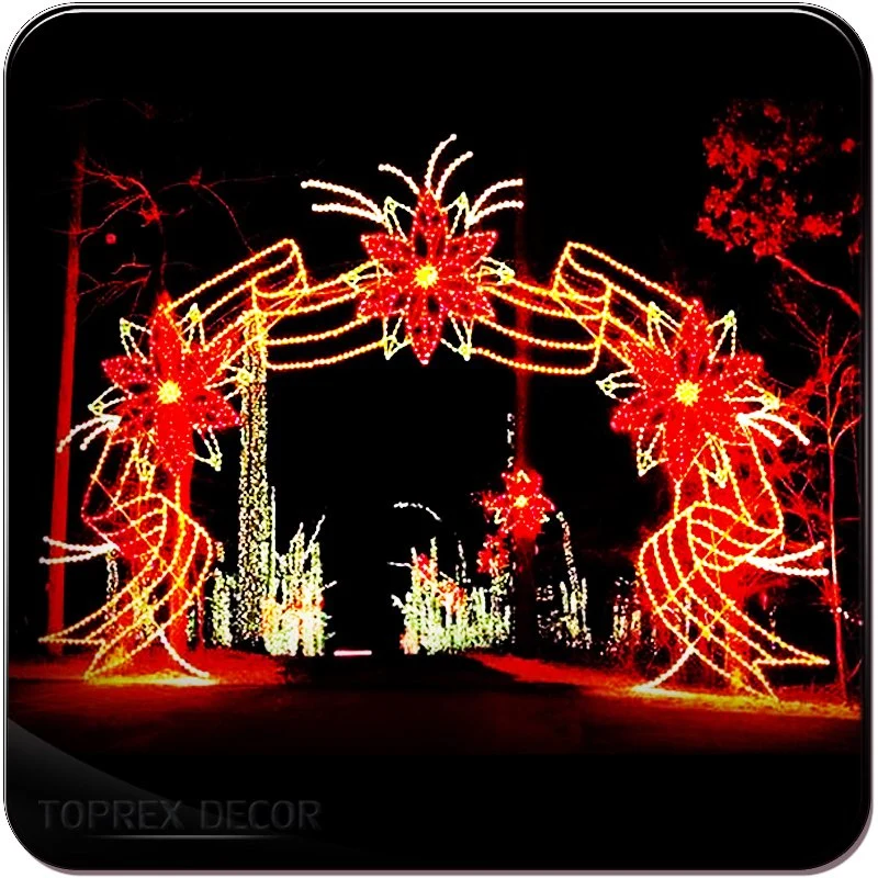 Weatherproof Quality Motif IP65 LED Xmas Garden Arch Lights for Beauty