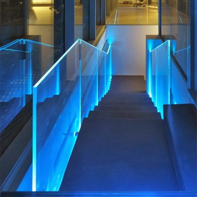 Apartment Balcony Railing U Channel Frameless Glass Fence