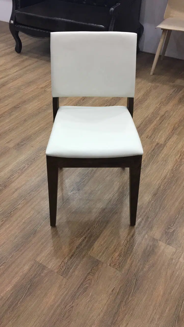 Muebles de Patio de Comidas de gama alta de color blanco puro Restaurante Silla Silla de Comedor