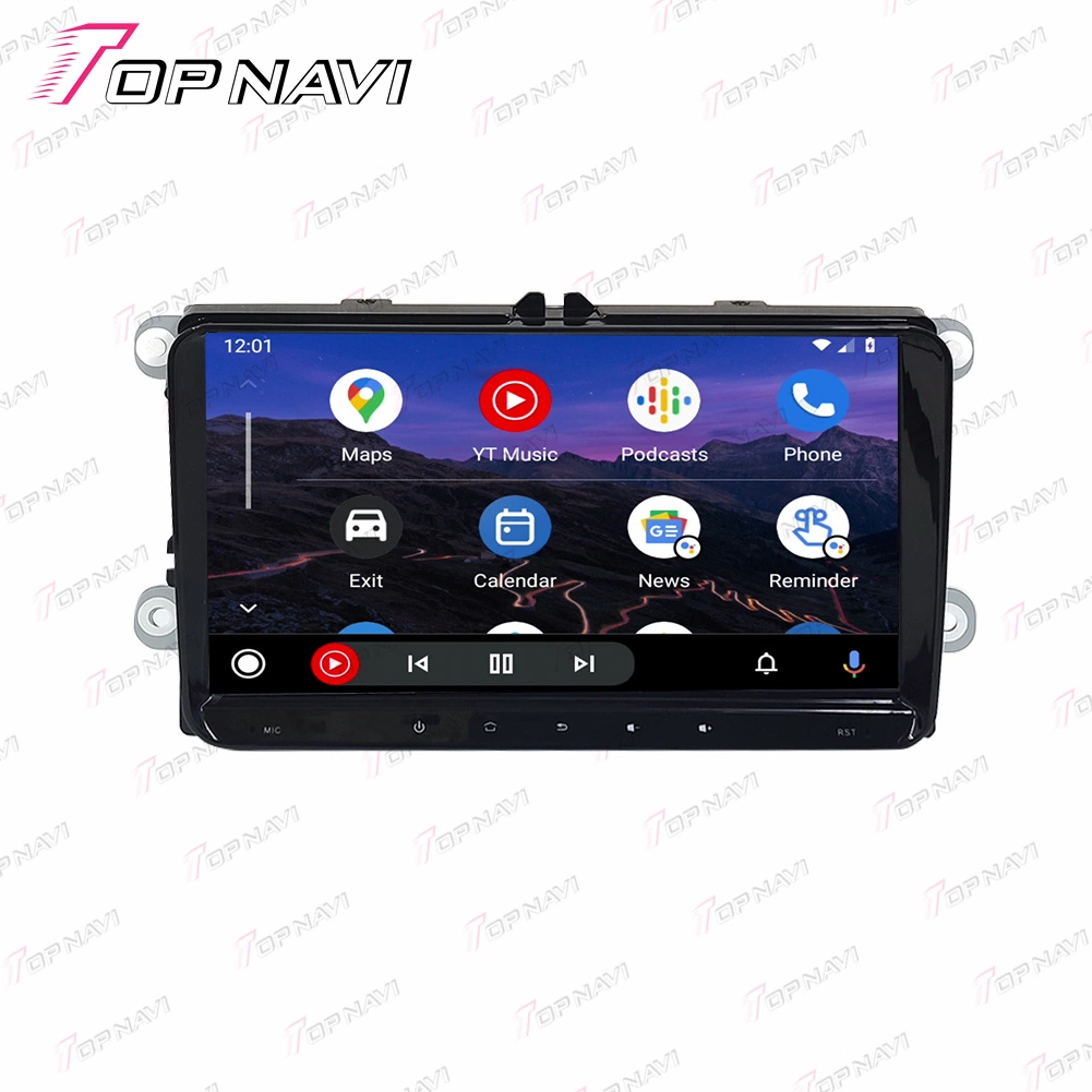 Универсальный автомобильный видеоплеер GPS 9 дюйма 2 DIN для VW Bora Volkswagen Passat Golf Polo Android Auto Radio Stereo WiFi SWC