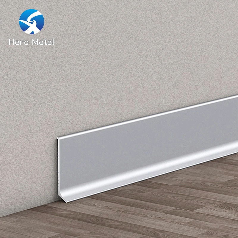 Nordic Style Aluminum Baseboard Skirting Board 80mm