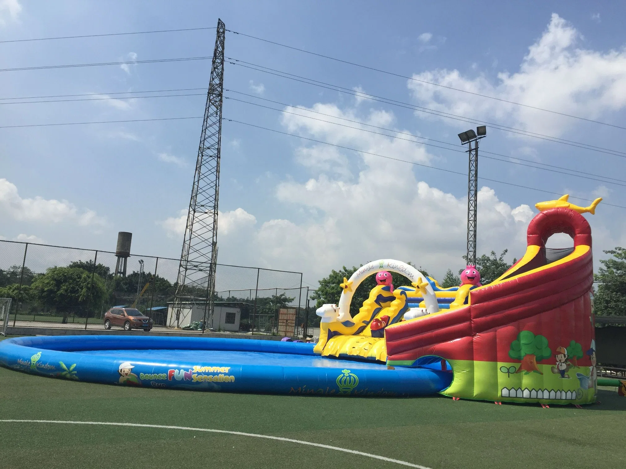 Inflatable Water Amusement Park for Group Playing