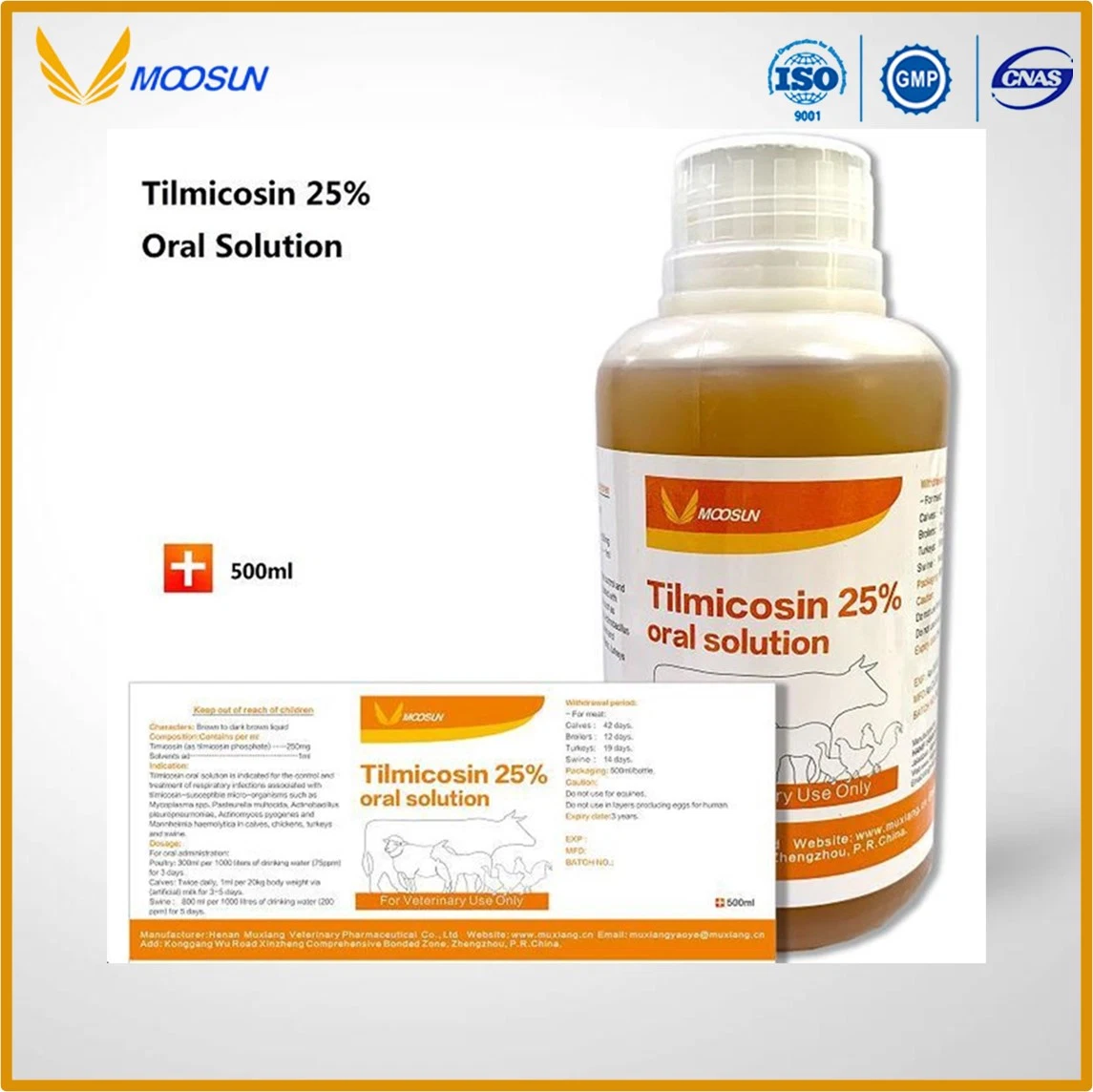 20 % Genito-Urinary Tilmicosine Premix poudre pour les maladies du système