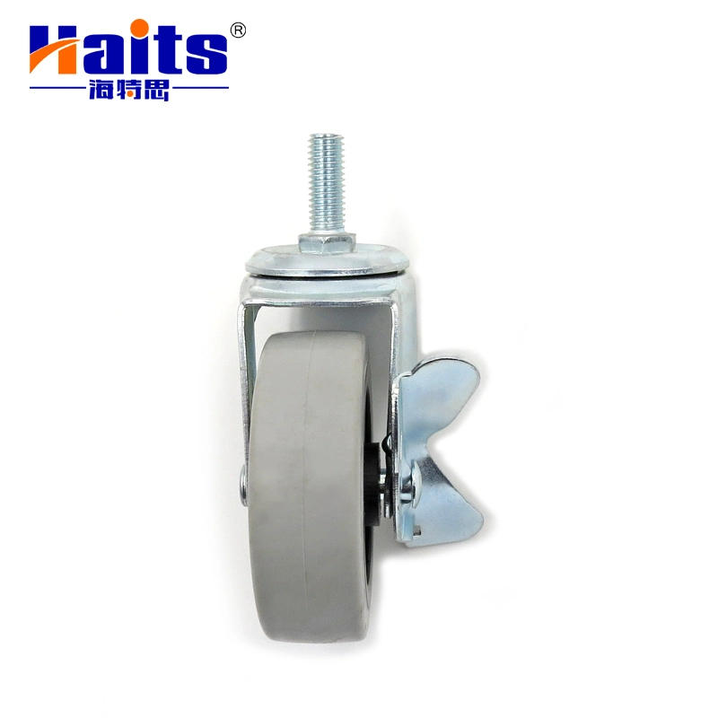 Haits Hardware Caster Wheel TPR Screw Type Caster Wheel