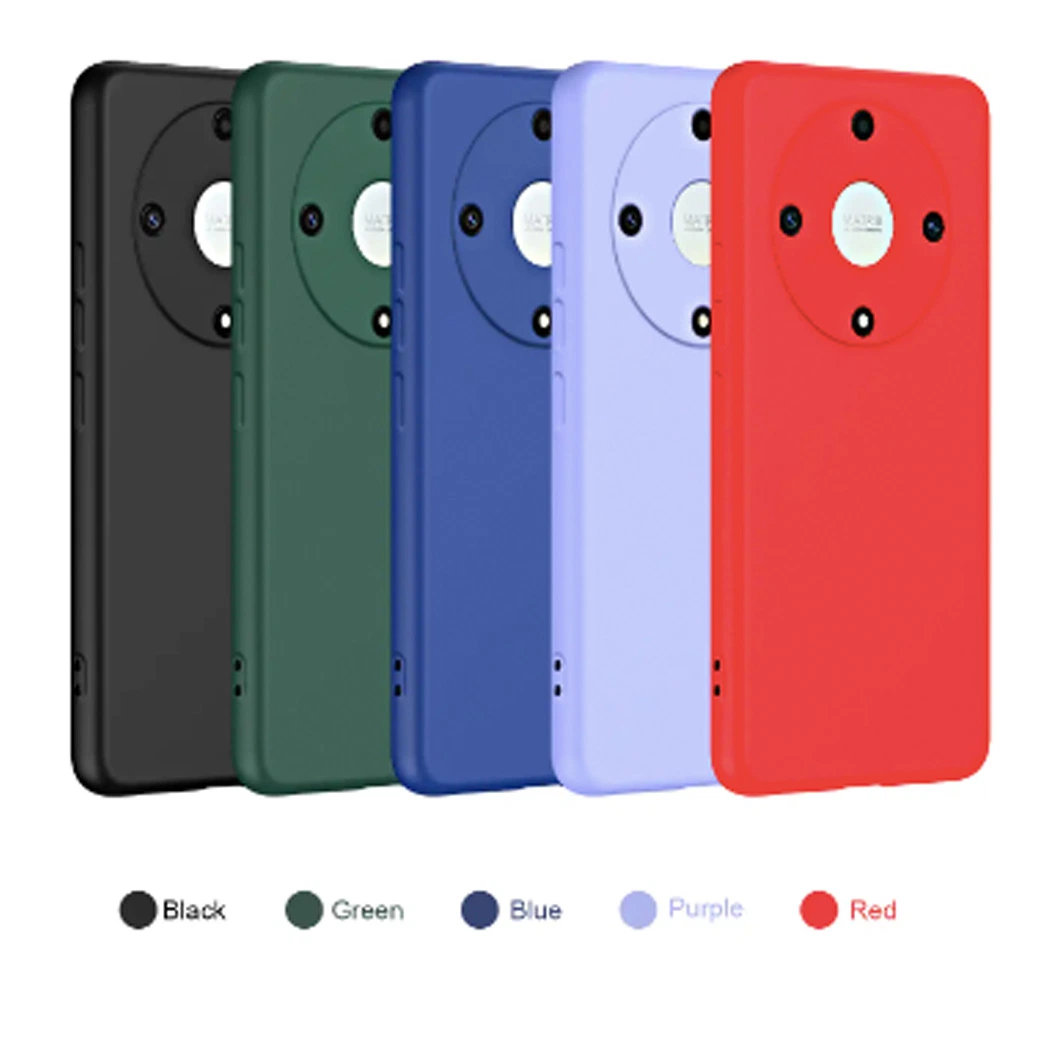 Protector de teléfono móvil TPU suave a prueba de golpes Simplicity Solid Color Phone Caso