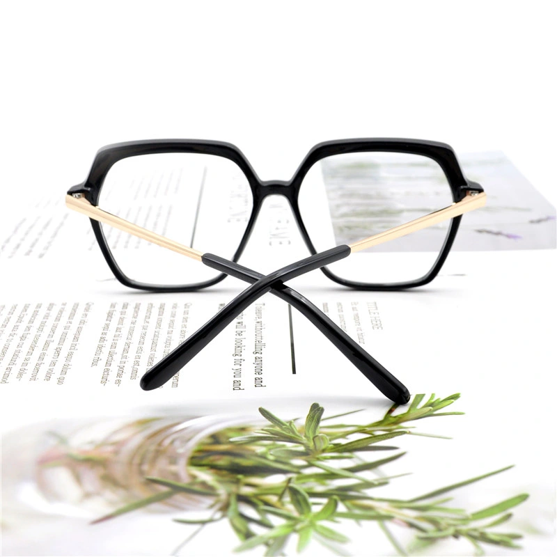 Direkt Ab Werk Hochwertige Optische Fashion Brillen Rahmen Tr90 Rahmen Polygon Brille für Frauen