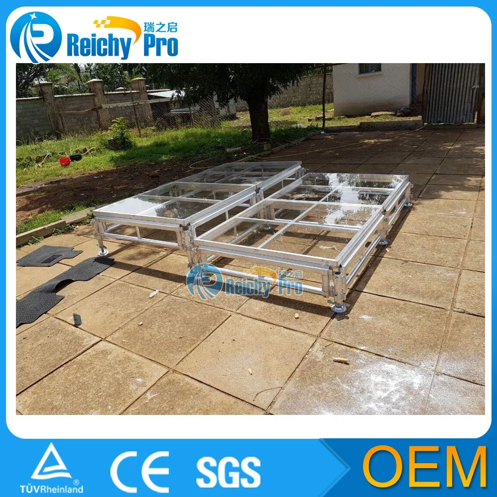 Adjustable Aluminum Portable Event Stage Platform Put Flower Underneath