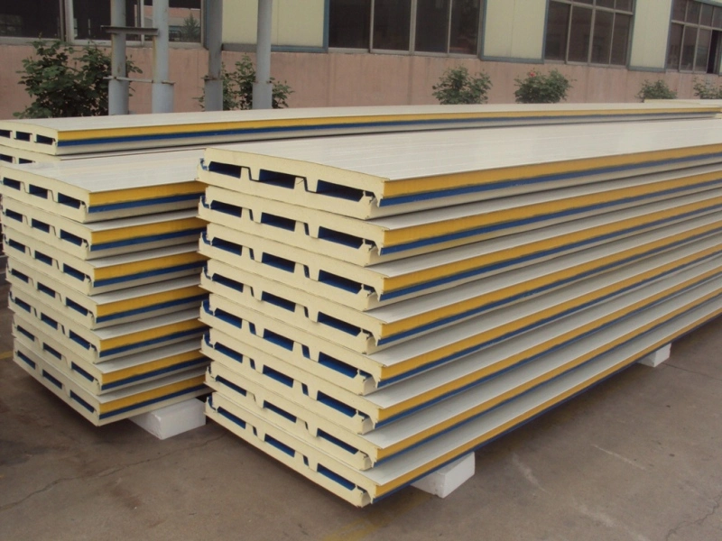Heat Insulated 80mm Thickness PUR/PIR/Puf/Rockwool/EPS Foam Factory Price Sandwich Wall Roof Panel