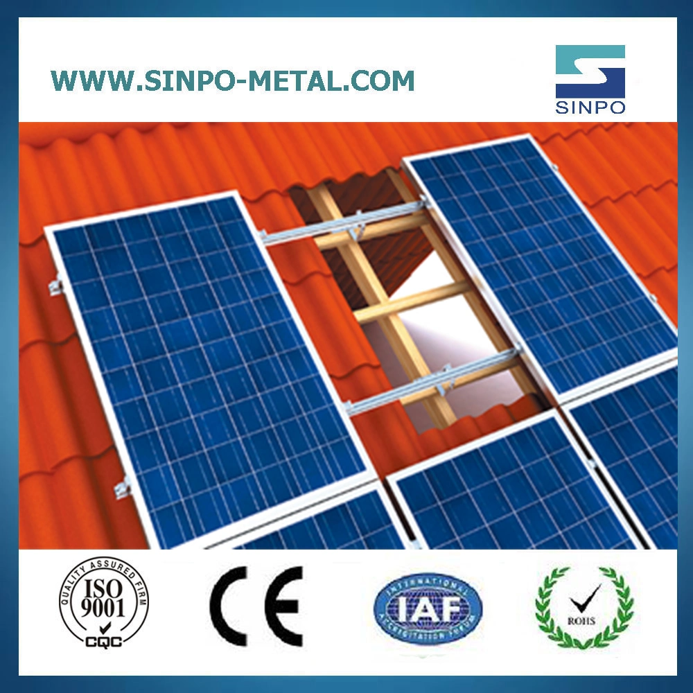 Soporte de fijación de la Energía Solar energía solar Solar soporte de raíl de montaje para techo de tejas