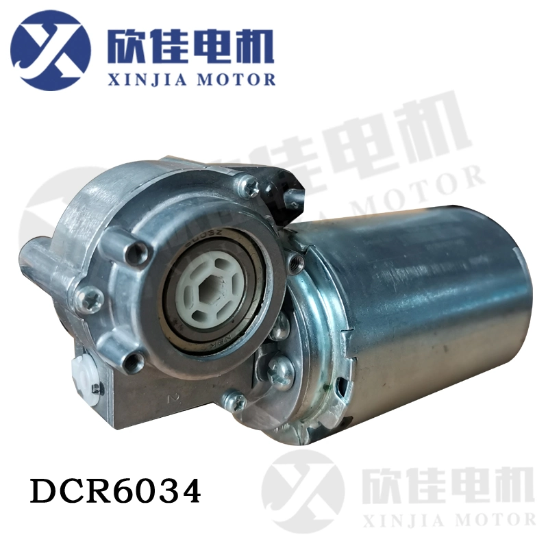 DC Motor Dcr6034 with Voltage 12VDC/24VDC Magnetic Steel Sheet High Torque for Automatic Door