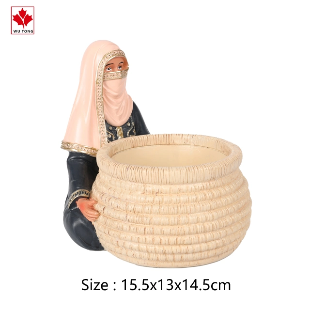 Custom Islamic Muslim Ramadan Figurine Storage Basket Home Decoration