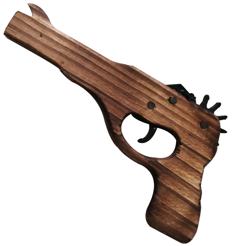 Nostálgico tradicional juguete Pistola de madera para niños