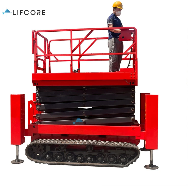 Hydraulic Self-Propelled Crawler Tracked Scissor Lift for Rent Sale