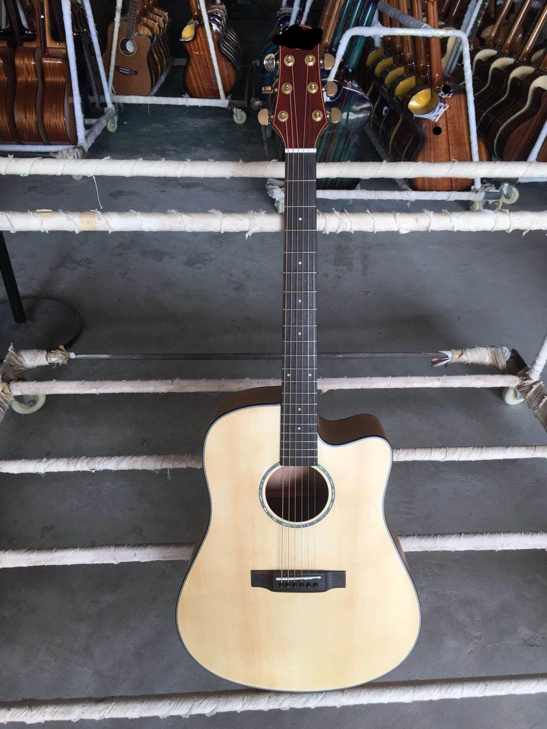 Qte совершенно новый дизайн низкий действий акустическая гитара с производителем цене Zero Fret акустической гитары