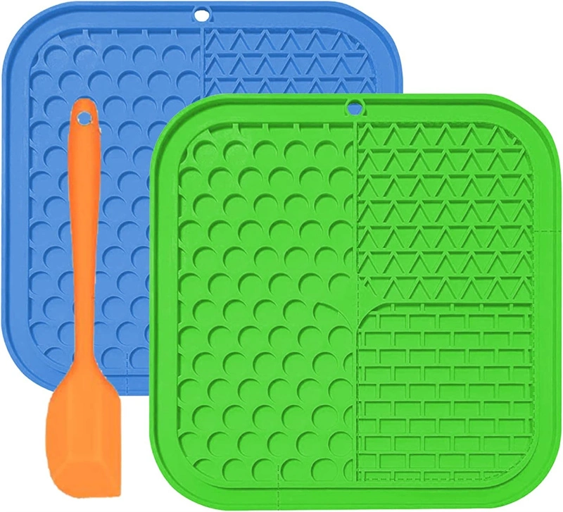 Dog Cat Food Lick Mat Slow Feeeding Pad with Suction Cups