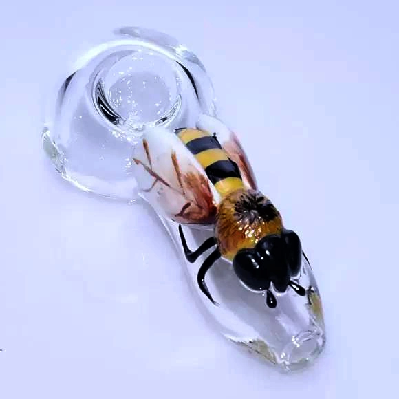 Factory Wholesale/Supplier 3D Animal Modeling Glass Smoking Hand Pipe Glass Tobacco Spoon Pipe