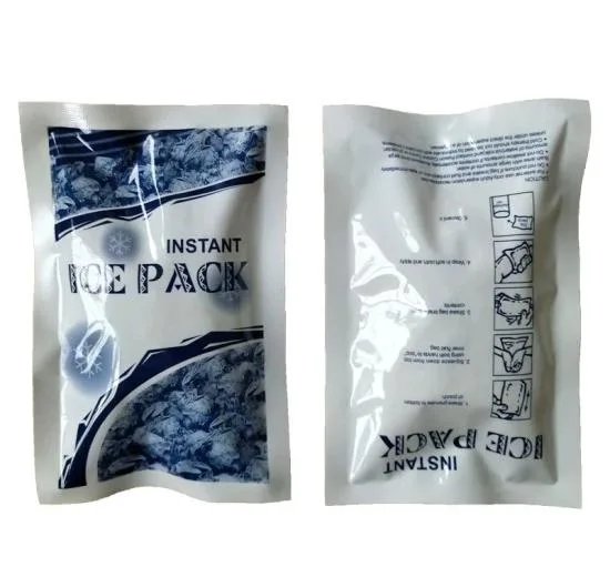 Custom Printed Non-Toxic Ice Bag Disposable Fast Instant Gel Cold Ice Pack