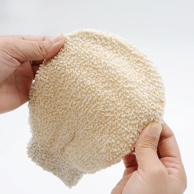 Soft Fine Skin-Friendlypremium Quality Natural Hemp Shower Mitt Hemp Body Scrub