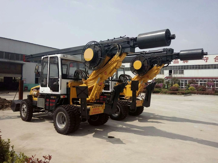 Mechanical Powered Head Big Torque Heavy Duty Truck Mounted Engineering Drilling Machine