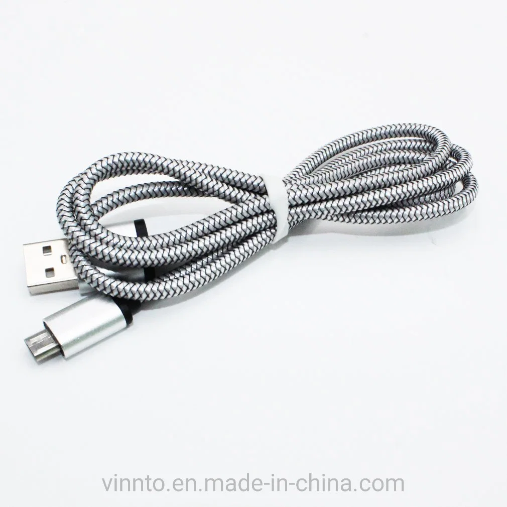 Stainless Steel Metal Braided USB Cable Fast Charging USB Type C USB Cable